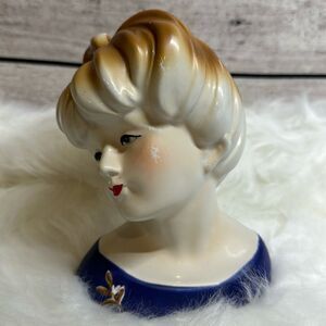 Vintage Shabby Chic Lady‎ Head Vase